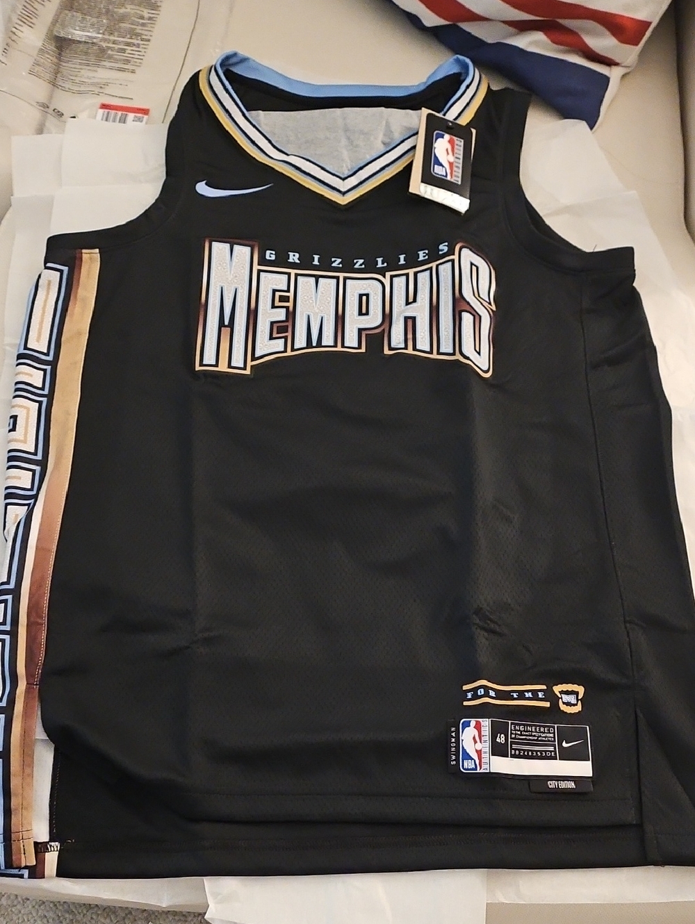 NIKE MEMPHIS GRIZZLIES CITY EDITION SWINGMAN JERSEY SIZE LARGE 48 2 Available
